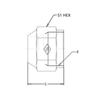 0302 JIC Short Nut