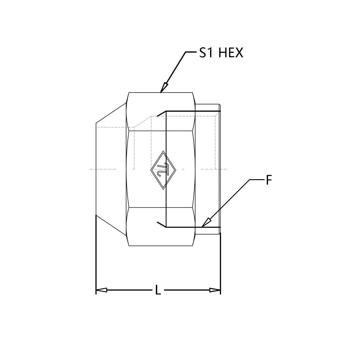 0302 JIC Short Nut