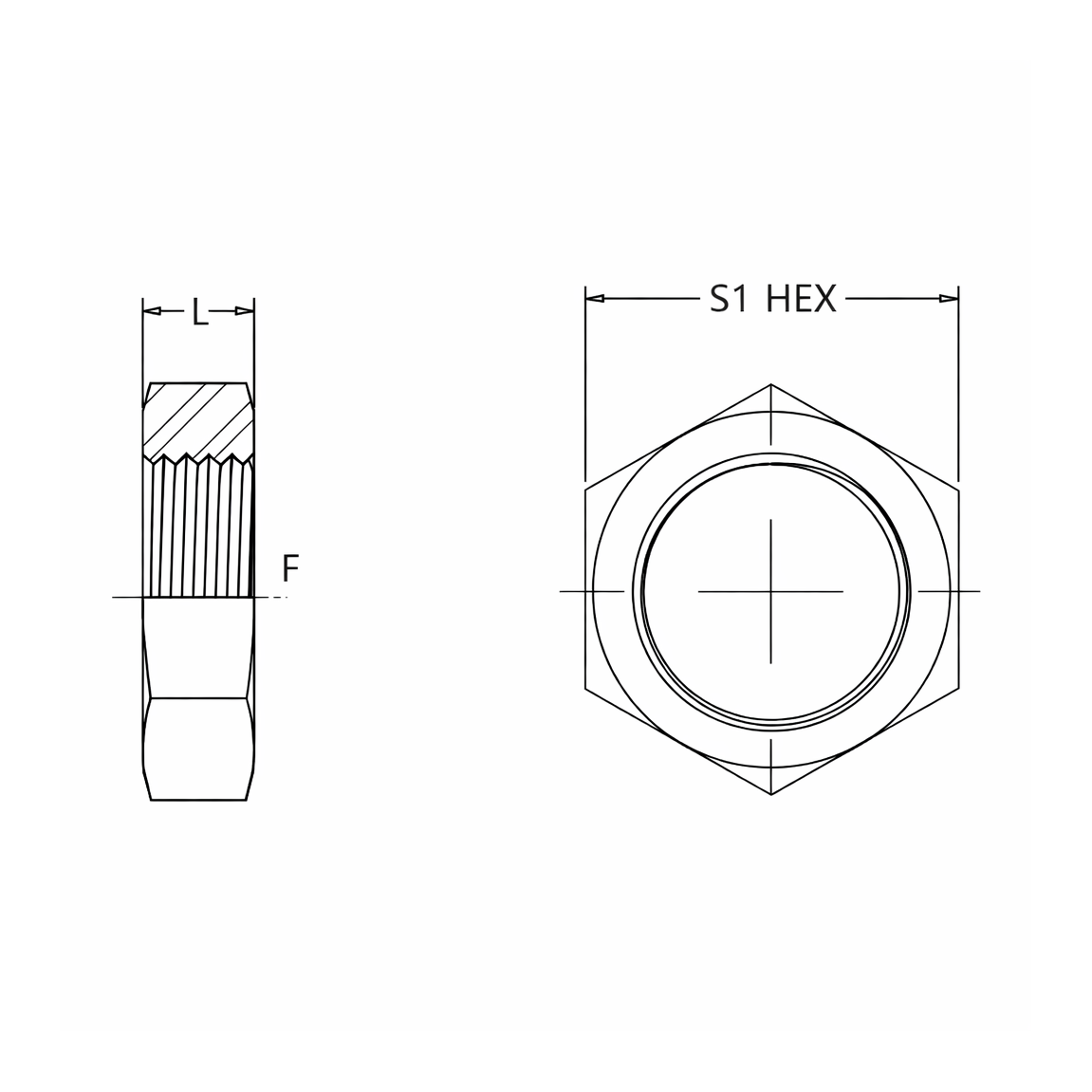 0306 JIC Bulkhead Lock Nut