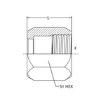 0318 JIC Tube Nut