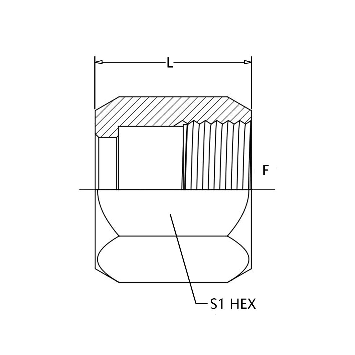0318 JIC Tube Nut