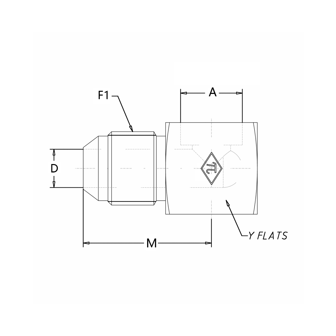 0500 Tube Bore x Male JIC
