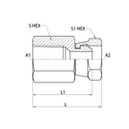 1405 Female Pipe x Female Pipe Swivel