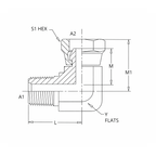 1501-FG Male Pipe x Female Pipe Swivel