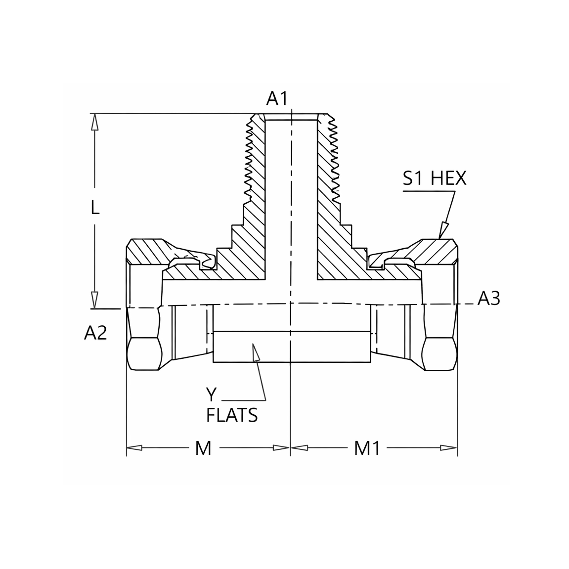 1601-FG Male Pipe x Female Pipe Swivel x Female Pipe Swivel