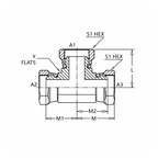 1603-FG Female Pipe Swivel x FemalePipe Swivel x Female Pipe Swivel