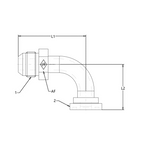 1704 Male JICx Code 61 Flange