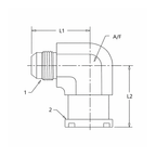 1704-FG Male JIC x Code 61 Flange