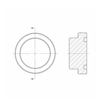 1724 Code 61 Flange Plug
