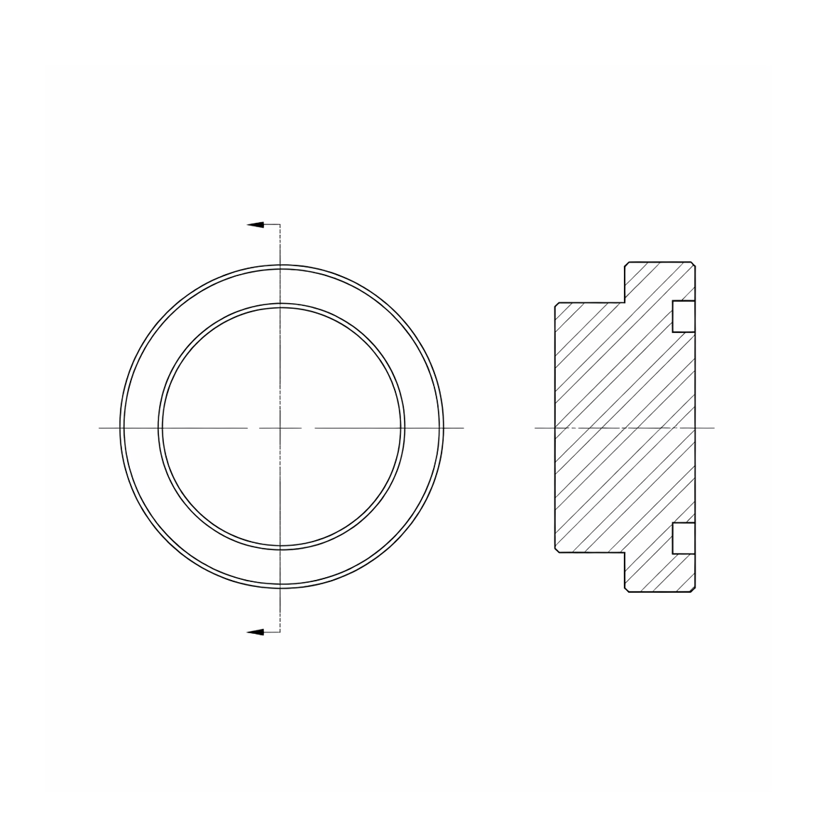 1724 Code 61 Flange Plug