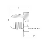2408 Male JIC Plug