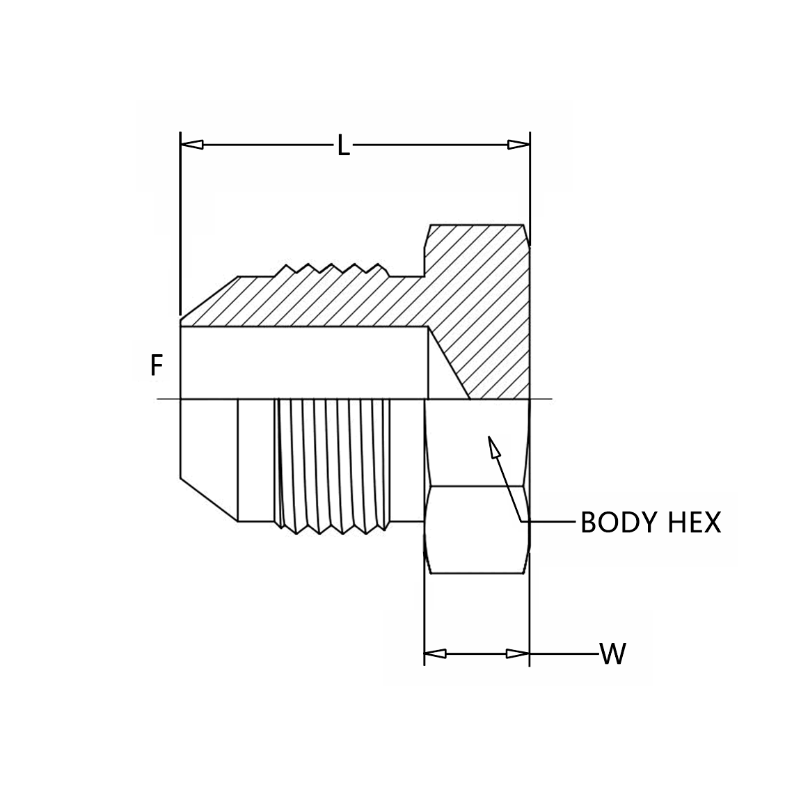 2408 Male JIC Plug