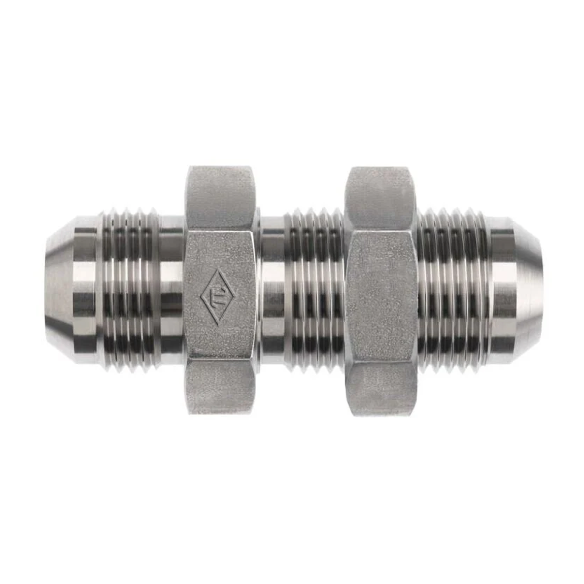 2700-LN Male JIC x Male JIC Bulkhead, WithLock Nut