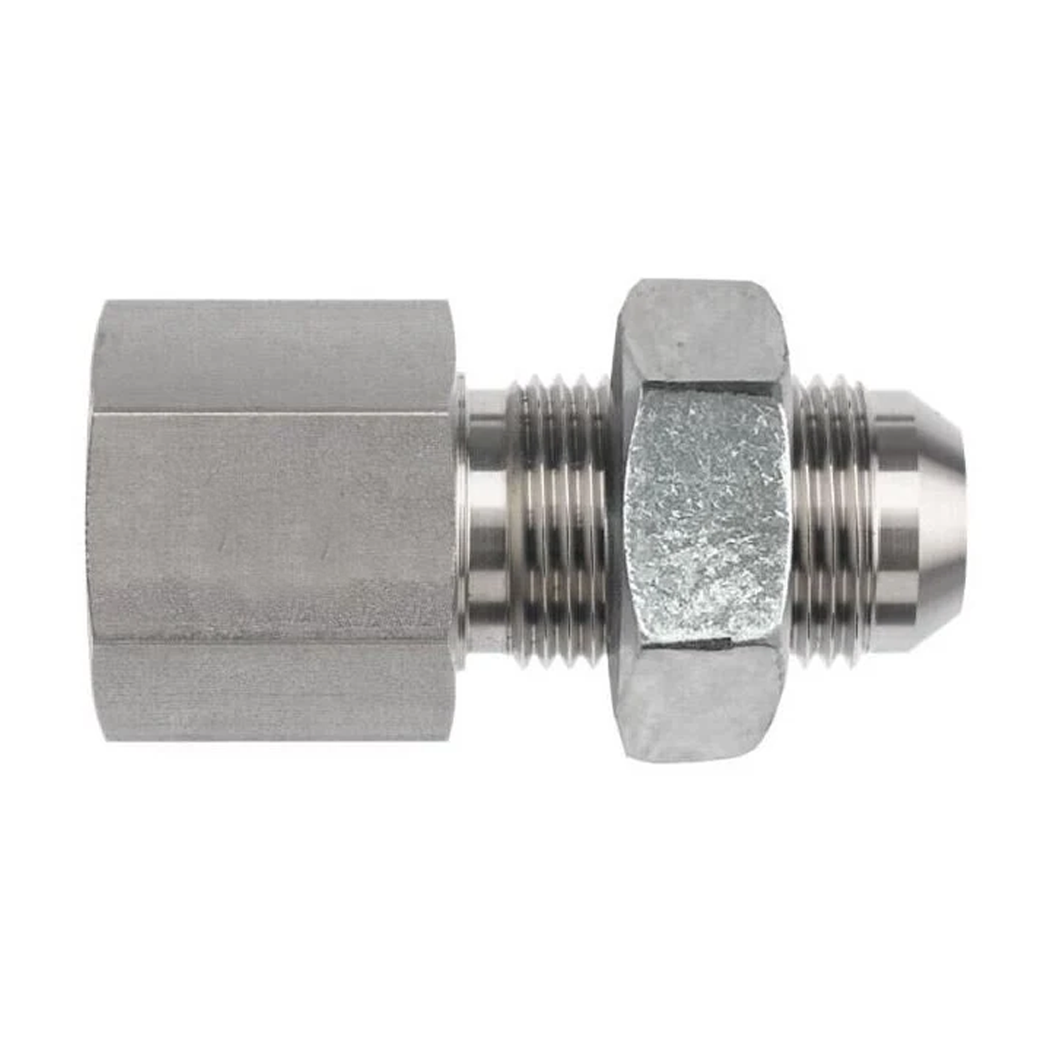 2705-LN Female Pipe x Male JIC Bulkhead, WithLock Nut