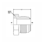 F0403 Tube Bore x Male Flare-O