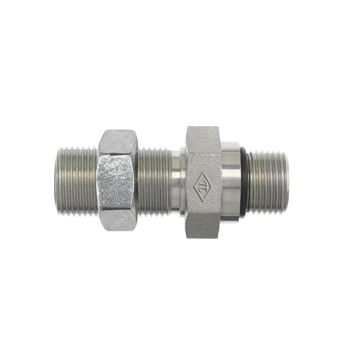 FS2764-LN Male ORB x Male ORFS Bulkhead, With Lock Nut